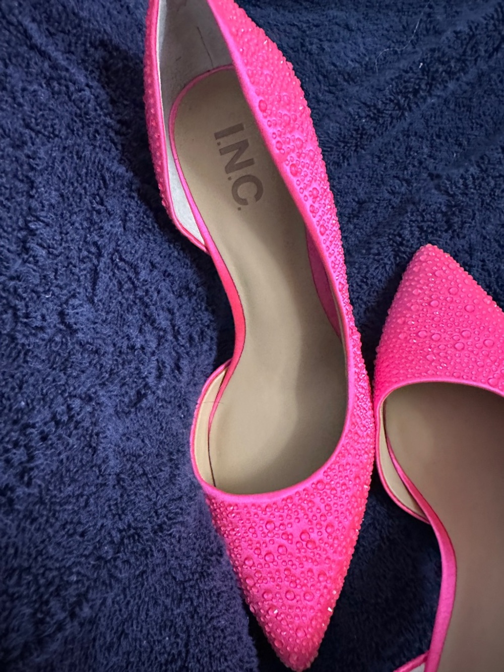 INC Rhinestone Pink Pumps 7.5 - Picture 2 of 9